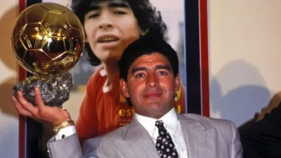 Apareció el Balón de Oro que le robaron a Diego Maradona hace 35 años
