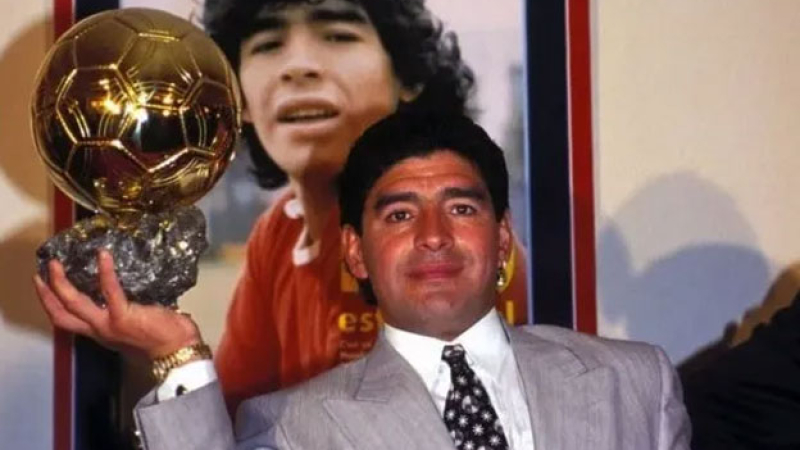 Apareció el Balón de Oro que le robaron a Diego Maradona hace 35 años