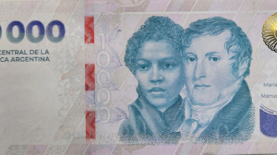 Niveles de seguridad de la moneda/billetes de $10.000