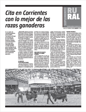 Cita en Corrientes con lo mejor de las razas ganaderas