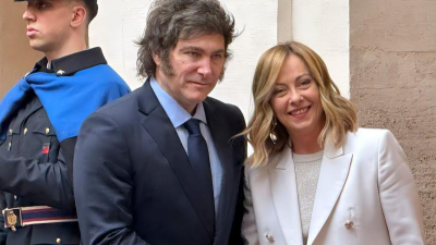 Milei llegó a Italia para la Cumbre del G7