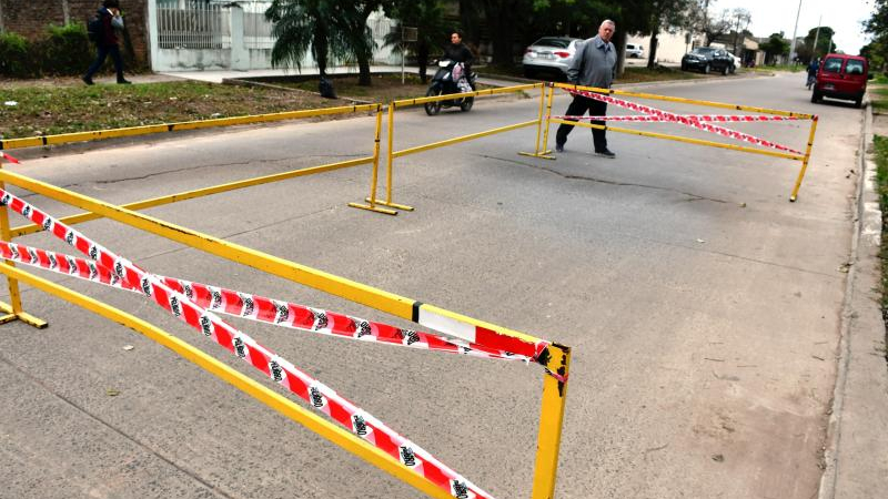 Preocupa en Villa Ángela nuevo hundimiento en la avenida Colón