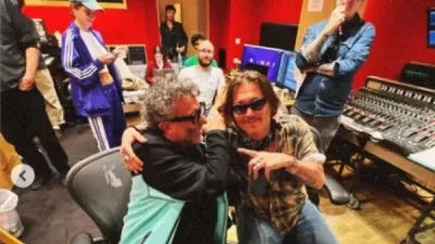 Fito Paez y Johnny Depp juntos en los estudios de Abbey Road