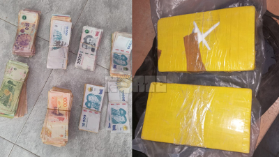 Escaparon de un control policial arrojando bolso con cocaína valuada en treinta millones de pesos