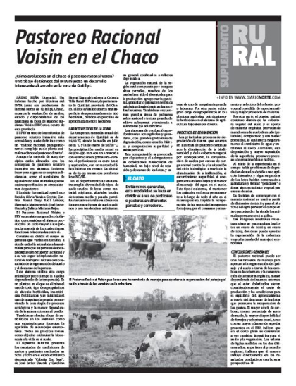 Pastoreo Racional Voisin en el Chaco