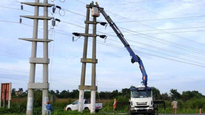 Fuertes ráfagas de viento norte provocaron un apagón en varias ciudades del Chaco