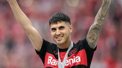 Exequiel Palacios campeón con el Bayer Leverkusen de la Supercopa de Alemania