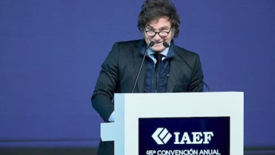 Milei le responde a Cristina en el Congreso del IAEF y habla sobre el dólar y el cepo