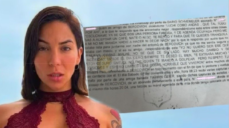 La influencer Luciana Milessi denunció que su expareja incumplió con una restricción