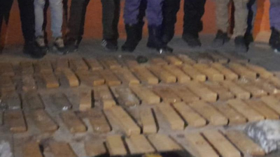 Resistencia: 64 kilos de marihuana y media docena de aprehendidos