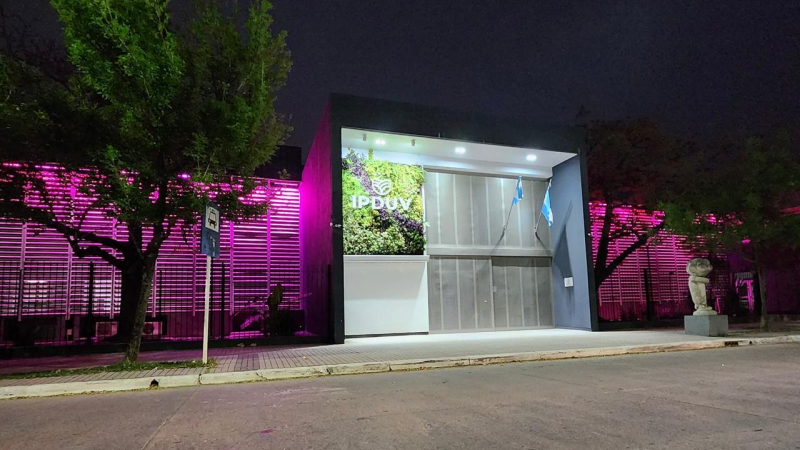 Cáncer de mama: el edificio del IPDUV se ilumina de rosa