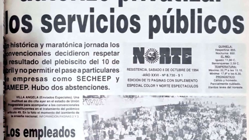 Recuerdan el "no" a la privatización de Secheep