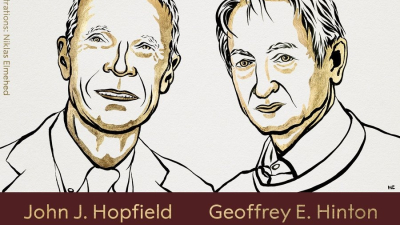 Distinguidos con el Nobel de Física por "hacer que las máquinas aprendan"