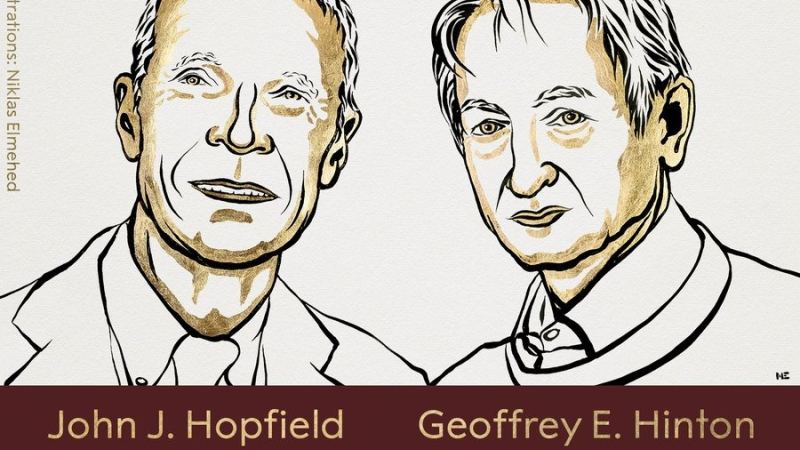 Distinguidos con el Nobel de Física por "hacer que las máquinas aprendan"