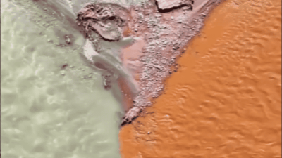 El río bicolor de China: un misterio de la naturaleza