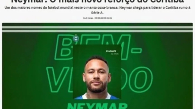 Coritiba anunció la llegada de Neymar y luego aclaró que le habían hackeado el sitio