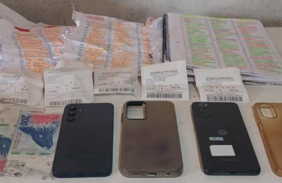 Poceada ilegal: detenidos con armas y más de 35 millones de apuestas