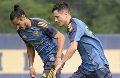 Ander Herrera, titular en la práctica de Boca en una posición novedosa