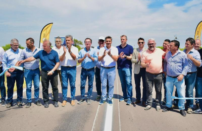 El gobernador inauguró la obra de repavimentación de ruta provincial 6