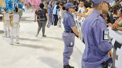 Fuerte presencia policial en corsos de San Martín