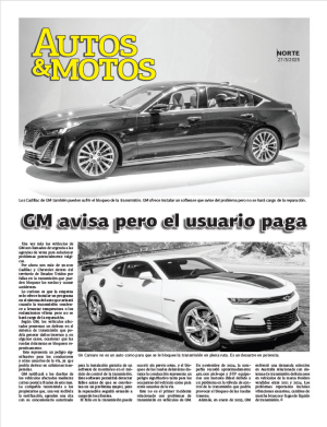 GM avisa pero el usuario paga