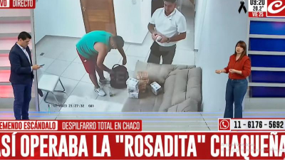 Impacto mediático de "la Rosadita piquetera" y denuncia de Capitanich