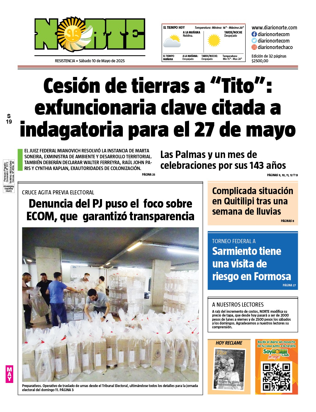 Edición del 10/05/2025