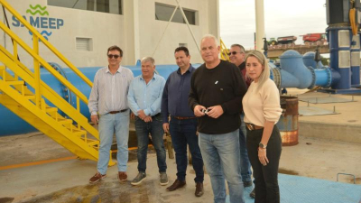 Presencia de Recursos Hídricos de la Nación y recorrida de obras