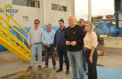 Presencia de Recursos Hídricos de la Nación y recorrida de obras