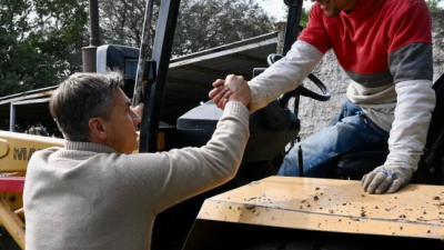 Zdero constató trabajos de limpieza en lagunas y canales de La Liguria