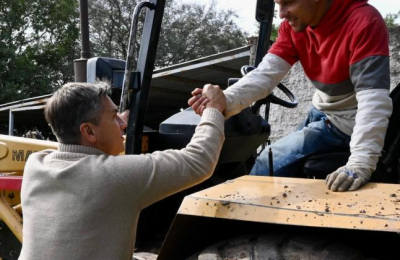 Zdero constató trabajos de limpieza en lagunas y canales de La Liguria