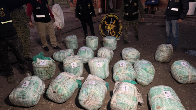 Duro golpe al narcotráfico: más de 230 kilos de marihuana incautados en La Leonesa