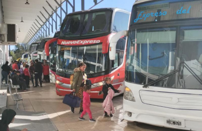 Fuerte caída de los viajes en colectivo durante las vacaciones de invierno