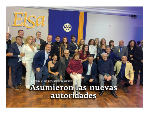 Rotary Club Resistencia Oeste. Asumieron las nuevas autoridades