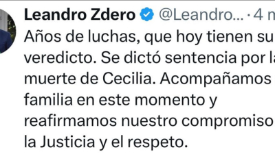 Zdero, Bullrich y hasta Milei: reacciones por el veredicto del Caso Cecilia