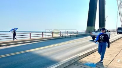 Una mujer fue contenida por "Los Ángeles del Puente" y fuerzas de seguridad