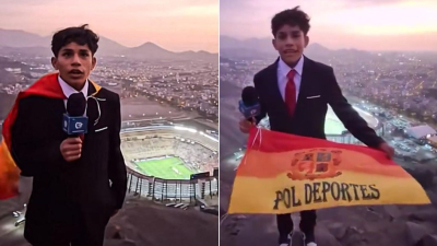 La historia de Pol Deportes, el niño que transmitió la final de la Libertadores desde un cerro y se hizo viral