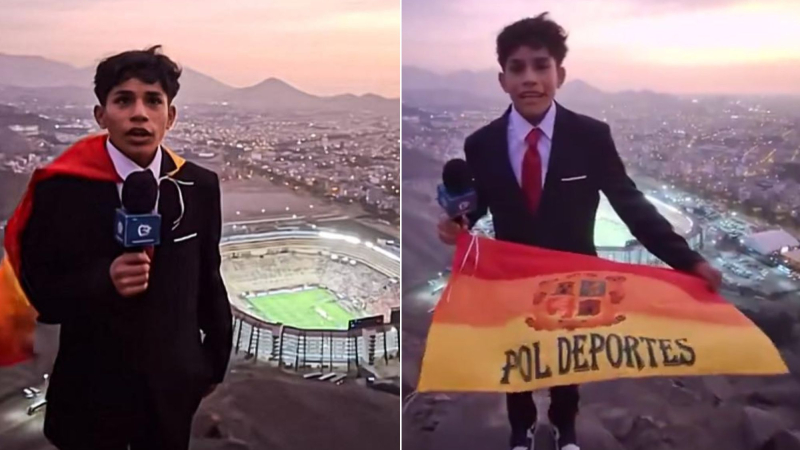 La historia de Pol Deportes, el niño que transmitió la final de la Libertadores desde un cerro y se hizo viral