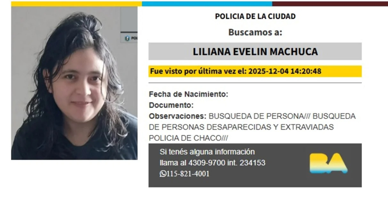 Buscan a una joven que desapareció luego de viajar desde Chaco a Retiro