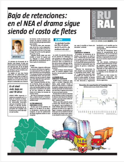 Baja de retenciones: en el NEA el drama sigue siendo el costo de fletes