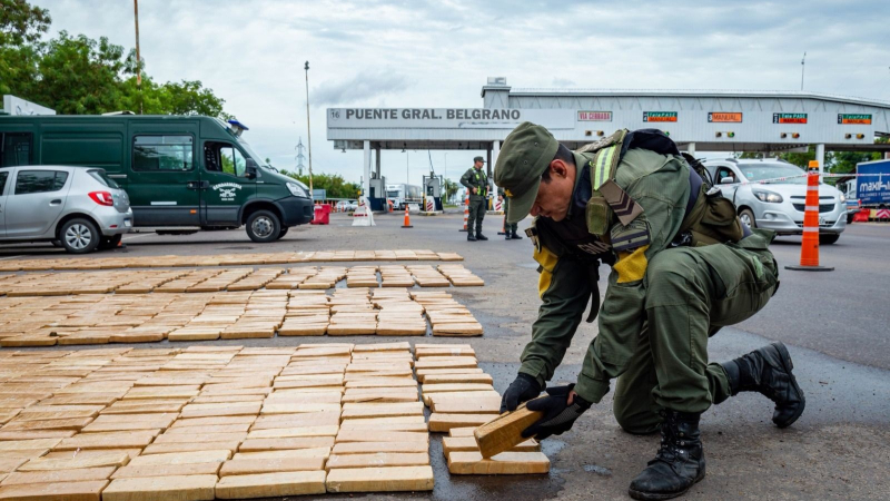 Entre cajones de fruta transportaba más de 1190 kilos de marihuana