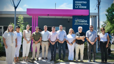Nueva inauguración en La Verde: el gobernador habilitó "a nuevo" el edificio del Registro Civil