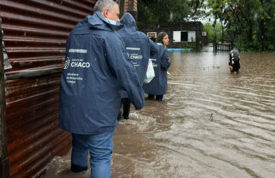 Monitoreo de situación en pleno temporal y despliegue de asistencia