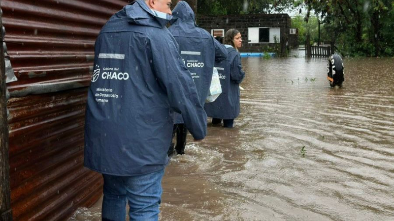 Monitoreo de situación en pleno temporal y despliegue de asistencia