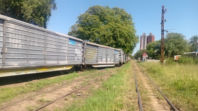 Descarilló un tren de cargas en Resistencia