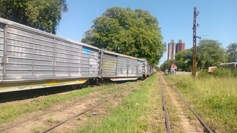 Descarilló un tren de cargas en Resistencia