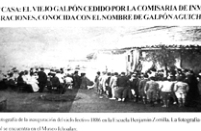 Escuela "Agüicho", la de los inmigrantes