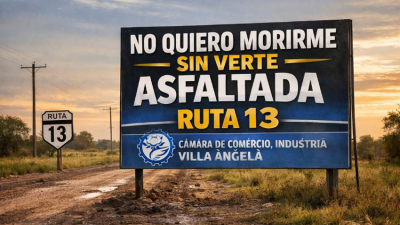 Desde el sudoeste reclaman el asfaltado urgente de la ruta 13