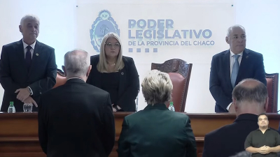 Diputados del Chaco abrieron el 58° período: comisión de recepción al gobernador y minuto de silencio