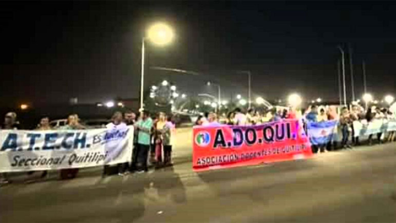 Docentes convocan a una marcha de antorchas en Quitilipi